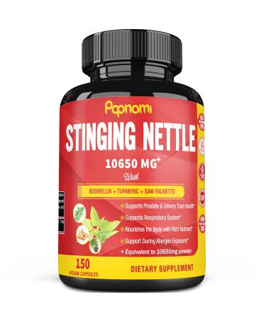 Stinging Nettle Root Extract Capsules Equivalent to 10650MG, Highest Potency Plus Complex, 5 Months Supply | Prostate Health Supplements for Men| Promotes Urinary Tract Health, Blood Pressure Support