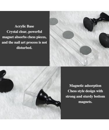 Magnetic Nail Tip Holder Acrylic Nail Display Stand Training Fingernail Display Stand Nail Tip Practice Stand Fingernails Display Stand Set of 2 Acrylic Nails Art Practice Stand - Buy Online on GoSupps.com