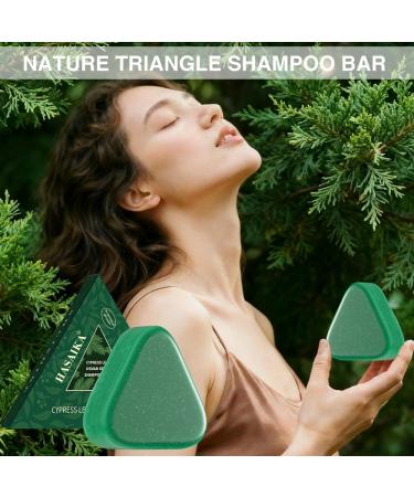  HASAIKA Triangle Shampoo Bar Solid Vegetable Shampoo gently cleanses and softens hair lathers lightly gives off a pleasant scent - Buy Online on GoSupps.com