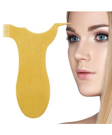 Y Shape Eyelash Brush Comb | Stainless Steel Eyelash Lift Brush Reusable Lash Perm Lift Brush Grafting Eyelash Makeup Tool for Women Gold T