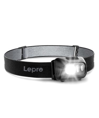 Lepro LED Headlamp Flashlights, Super Bright 1500Lux Head Lamp with 6 Lighting Modes, IPX4 Waterproof Headlamp for Camping Hiking Backpacking Emergency, Adjustable Headband Suit for Adults Kids Helmet