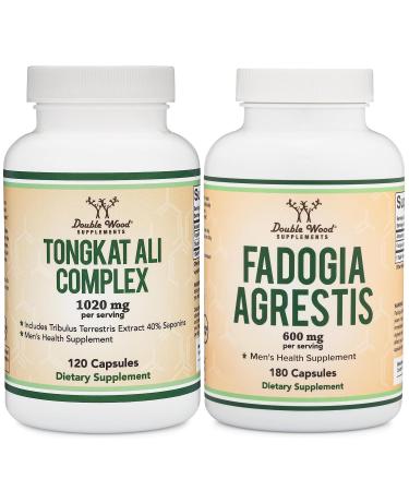 Double Wood Supplements Tongkat Ali and Fadogia Agrestis Bundle - Men's Health and Athletic Performance