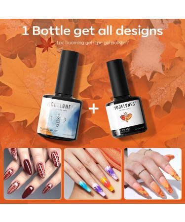 Modelones Blooming Gel Nail Polish Kit - 15ml Clear Marble Floral & Watercolor Nail Art Accessories for Stunning Designs - International Shipping - Buy Online on GoSupps.com
