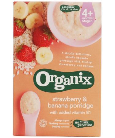 Organix Strawberry & Banana Porridge 120G - Pack of 2