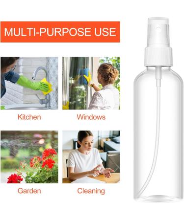 UooTach 8 x 100ml Portable Spray Bottles - Atomizer with Labels & 2 Horses for Perfume Oils Disinfection - Travel-Friendly Refilling Solution - Buy Online on GoSupps.com