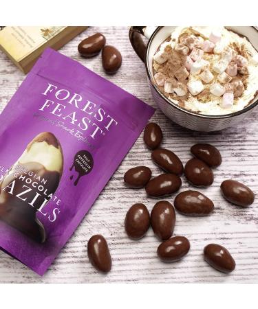  Forest Feast FOREST FEAST Belgian Milk Chocolate with Brazil Nuts 8 x 120g | Natural gluten-free snack coated in milk chocolate high protein whole Brazil nuts - Buy Online on GoSupps.com