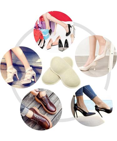 CZBYXA12 Heel Grips - Prevent Heel Slipping and Rubbing - 4 Pairs Self-Adhesive Shoe Cushion Inserts for Men and Women - Beige - Buy Online on GoSupps.com