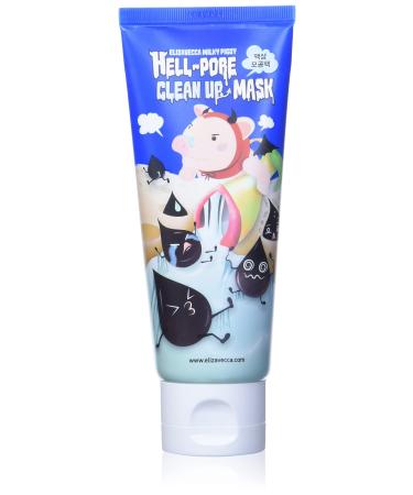 Elizavecca Milky Piggy Hell Pore Clean Up Mask 100ml/3.38 fl.oz. - Peel Off Mask  Charcoal Pore Strips  Pore Cleansing  Removes Dead Skin Cells  Removes Skin wastes   Pore Contraction 1 Pack