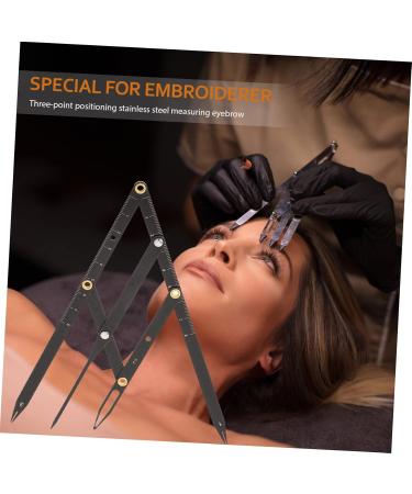 Mobestech 6 Pcs Second Generation Scale Metal Dies Stainless Steel Eyebrow Ruler Eyebrow Rulers Make up Tracer - Buy Online on GoSupps.com