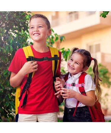 Adjustable 8-Piece Breast Belt Backpack Set for Children - Slip-Resistant Ruckback with Quick Lock for School Jogging & Hiking - Buy Online on GoSupps.com