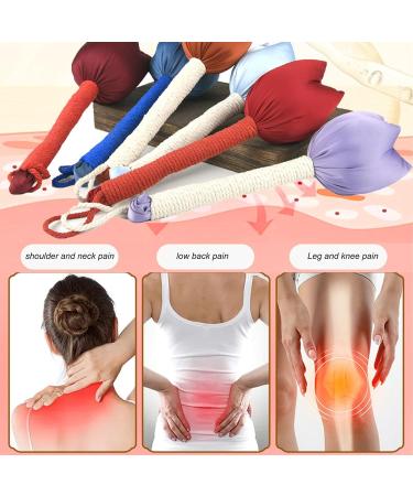 2 Pack Handmade Tulip-Shaped Massage Hammer | Relief for Back Shoulders Neck & Legs | Acupuncture Point Therapy for Fatigue - Random Color - Buy Online on GoSupps.com