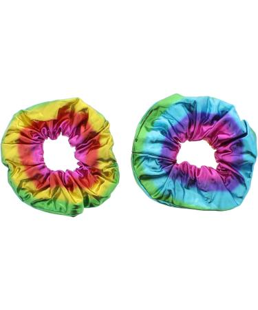 Zac's Alter Ego Pair of Fun Metallic Rainbow Scrunchies - Buy Online on GoSupps.com