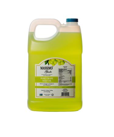 Massimo Gusto Food Service - Grape Seed Oil - 1 Gallon (128 FL OZ) 128 Fl Oz (Pack of 1)