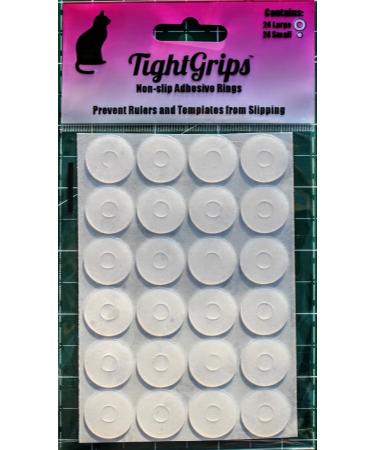 TightGrips Non-Slip Grips for Quilt Templates - 48 Pieces Total - 24 Large & 24 Small - Buy Online on GoSupps.com