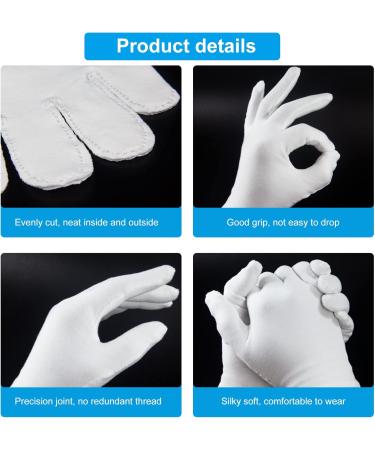Moisturising Gloves 7 Pairs Cotton Gloves for Eczema Night Gloves for Dry Hands Washable White Cotton Gloves Fits Men and Women 7 Pair 7.0 - Buy Online on GoSupps.com