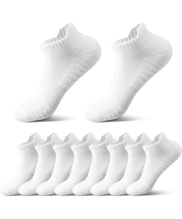Yamitora 5 Pairs Sneaker Socks for Men & Women (Sizes 37-42) - Cotton Sports & Running Socks for Leisure - White - Buy Online on GoSupps.com