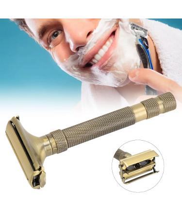 Double Edge Safety Razor - Reusable Manual Metal Razor for Men | Eco-Friendly Travel Shaving Solution - Buy Online on GoSupps.com