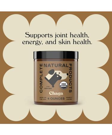 Complete Natural Products Organic Chaga Mushroom Powder for Pets Immune Support & Joint Health - 4oz - Buy Online on GoSupps.com