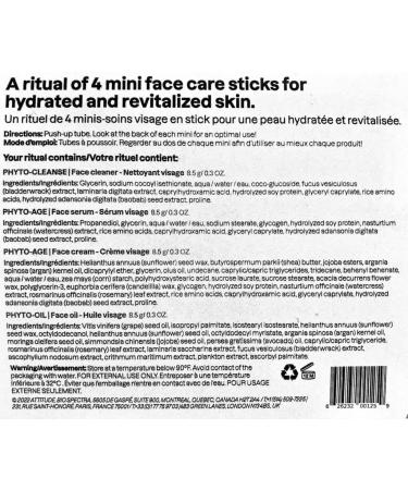 ATTITUDE Oceanly Aging Skin Care Set - EWG Verified Vegan & Cruelty-free Plastic-free Plant-Based Travel Size Bars - Buy Online on GoSupps.com