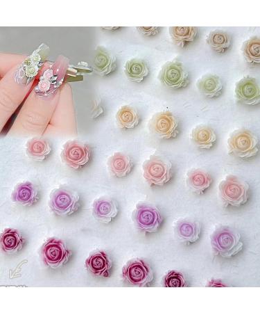 Nail Charms 100 PCS Flower Nail Charms Resin Camellia Nail Charms Mixed Colors Nail Decorations Elegant Nail Art Accessories Multifunctional Flowers for Nails Art Manicure DIY Women Girls - Buy Online on GoSupps.com