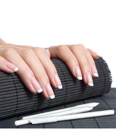 PAGOW 5-Piece White Nail Whitening Pencils Set with Cuticle Pusher - DIY French Manicure Supplies & Nail Art Decoration Tool - Buy Online on GoSupps.com