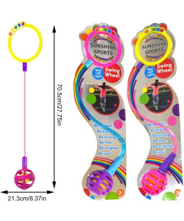 Shop Children's Flashing Jump Ring & Swing Wheel - Fun Sports Toys for Kids | Foldable Flash Jumping Ball & Skip Ball - Buy Online on GoSupps.com