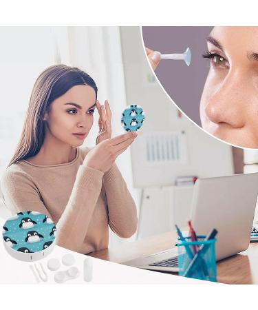 Buy Portable Penguin Contact Lens Case with Mirror | Cute Travel Kit for Eye Lens - Buy Online on GoSupps.com