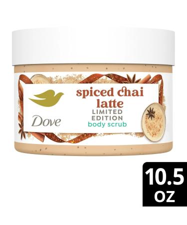 Dove Exfoliating Body Scrub Spiced Chai Latte Deeply Nourishing Exfoliant with Moisturizing Cream 10.5 oz - Buy Online on GoSupps.com