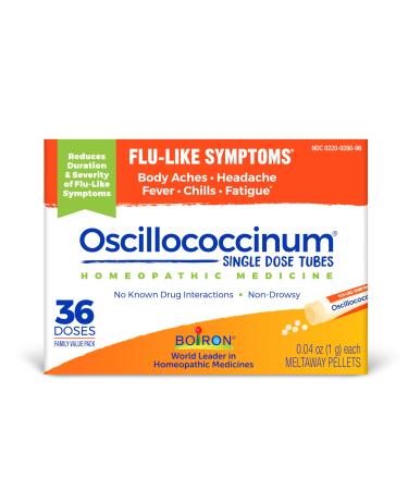 Boiron Oscillococcinum Homeopathic Medicine for flu-Like Symptoms 36 Count