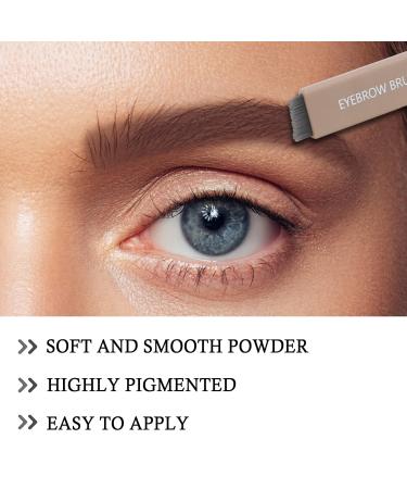 BOOBEN Eyebrow Powder Kit - Waterproof Long-Lasting Eyebrow Palette with Brush in 3 Colors (Light Brown Coffee) | Professional Eye Makeup - Buy Online on GoSupps.com