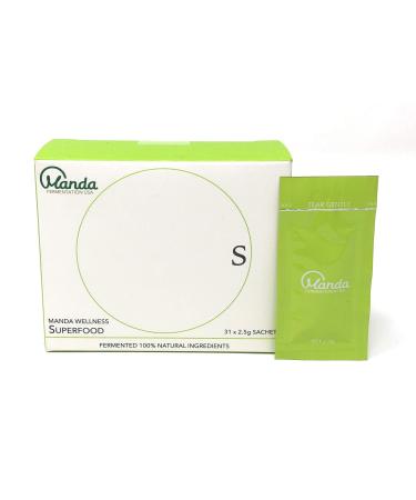 Manda Wellness Superfood | Prebiotic Fermented Health Product Made in Japan | Support Your Gut Health Support Your Immune System | Manda Koso (31sachets)