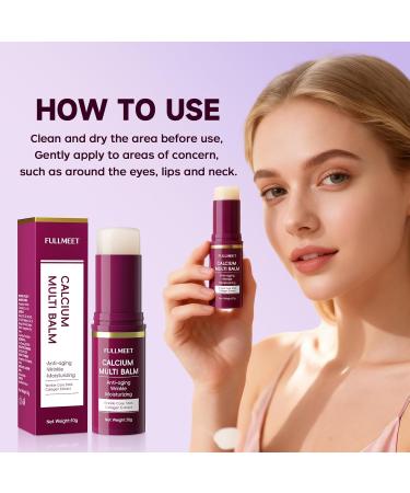 FullMeet Calcium Multi Balm Stick + Calcium Intense Cream Anti-aging Moisturizing & Smoothing Eye Care Gentle for Skin (Blam) - Buy Online on GoSupps.com