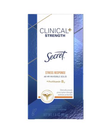 Secret Clinical Strength Clear Gel Deodorant 1.6 Oz (Pack of 4) - Stress Response Formula - Buy Online on GoSupps.com