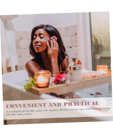 FRCOLOR 1pc Jade Roller Skincare Tools for Face Face Tools for Skincare Scrapping Plate Body Roller Jade Roller for Women Wrinkles Face Roller Firming Face Roller Scraper Pink Pink 17X5.2cm - Buy Online on GoSupps.com