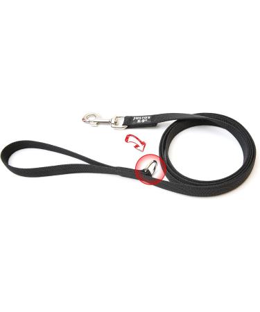 IDC Color & Gray Caught Leash - 20mm x 1.8m with Loop & D-Ring | Black & Gray Dog Leash for International Shipping - Buy Online on GoSupps.com
