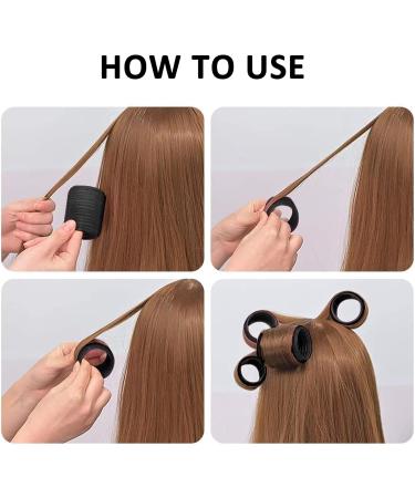 Hair Rollers Velcro Rollers for Hair 18 Pcs Self Grip Velcro Hair Rollers with 12 Pcs Duckbill Clips Hair Curlers Rollers for Long Medium Short Hair Black - Buy Online on GoSupps.com