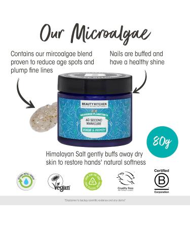 Beauty Kitchen Seahorse Plankton+ 60 Second Manicure 80 g Refillable Eco-friendly Jar Vegan Hand Care Cosmetics - Buy Online on GoSupps.com
