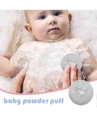 Powder Puff for Body Powder | Ultra Soft Round Face Body Powder Puff with Ribbon Bow Body Powder Applicator for Baby Kid Adult Makeup Tool for Home & Travel White - Buy Online on GoSupps.com