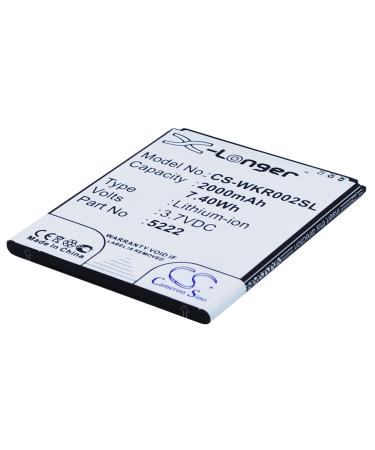 SPANN Battery Replacement for Wiko 9669 Freddy Rainbow Jam Rainbow Jam 3G Rainbow Lite 4G Part No: 5222 S5222 3.7V