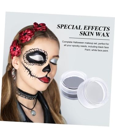 NOLITOY 8 Pcs Cosmetic Wax Eyeliner Pencil Halloween Facial Watercolor Paint Matte Waterproof Eyeliner Body 4X4X2CMx4pcs Black Whitex4pcs - Buy Online on GoSupps.com