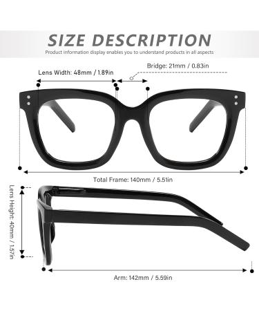 Blue Light Blocking Glasses for Men & Women - Square Demi Brown - Reduce Eye Strain & Improve Sleep - Buy Online on GoSupps.com