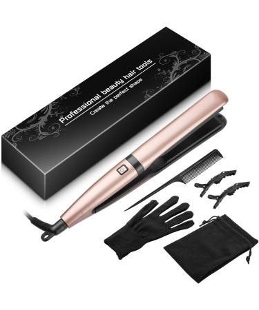 Culwad Smooth Iron Hair Straightener - 25mm Ceramic Plate Digital Display Dual Voltage Automatic Shut-Off - Rose Gold - Buy Online on GoSupps.com
