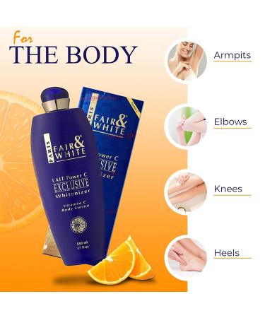 Fair and White Exclusive Skin Lightening Lotion 17 Fl oz - Dark Spots Cream for Uneven Skin Tone - Buy Online on GoSupps.com