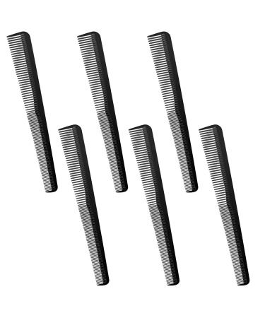 6 Pieces Taper Comb Carbon Fiber Salon Hairdressing Comb Fine and Wide Tooth Comb Heat Resistant Tapering Barber Comb for Men and Women Most Hair Types - Buy Online on GoSupps.com