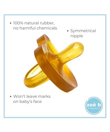 Natural Rubber Pacifier for Preemies - Shorter Nipple, Symmetrical Flat Design - BPA-Free - Handcrafted in Italy - Small Newborn 0-6 mos - Soft and Gentle - 1 Pack - Buy Online on GoSupps.com