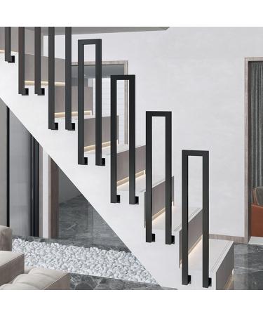Banister Brackets for Stairs U-Shaped Stair Handrail Side Mount Balustrade Metal Non-Slip Railing Fence Grab Bar Kit