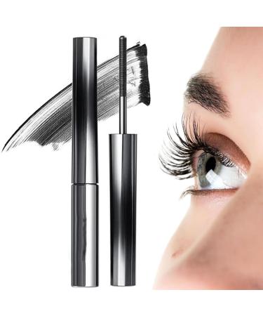 Jade Rosebury Iron Wand Mascara Sarenetee Iron Wand Mascara Styledchic Iron Wand Mascara Oliviablair Iron Wand Mascara 3D Curling Eyelash Iron Mascara Non-Clumping Smudge-Proof (Black Large) Black 3.5 ml (Pack of 1)