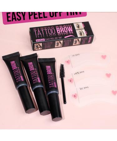 Eye Brow Gel | Peel Off Natural Quick-Drying Long-Lasting Brow Shaping Gel | Waterproof Sweatproof Eyebrow Mascara Natural for Creates Full Brows Littryee 03 - Buy Online on GoSupps.com