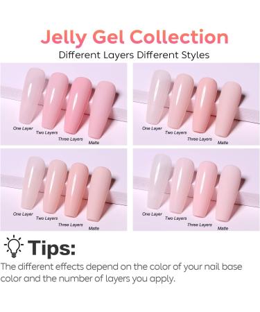 AIMEILI Gel Nail Polish Set Nude Gel Polish Set Soak Off UV LED Glossy Nail Salon Set Gel Varnish Nail Art Manicure Pedicure - Long Lasting & Easy to Apply 4pcs X 10ml - Kit28 KIT4-28 10 ml (Pack of 4) - Buy Online on GoSupps.com