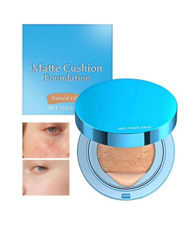 Makeup Foundation Cushion - Concealer Cushion with Matte Finish and High Coverage Concealing Brightening Cream for School Travel Parties Business Trips and Camping